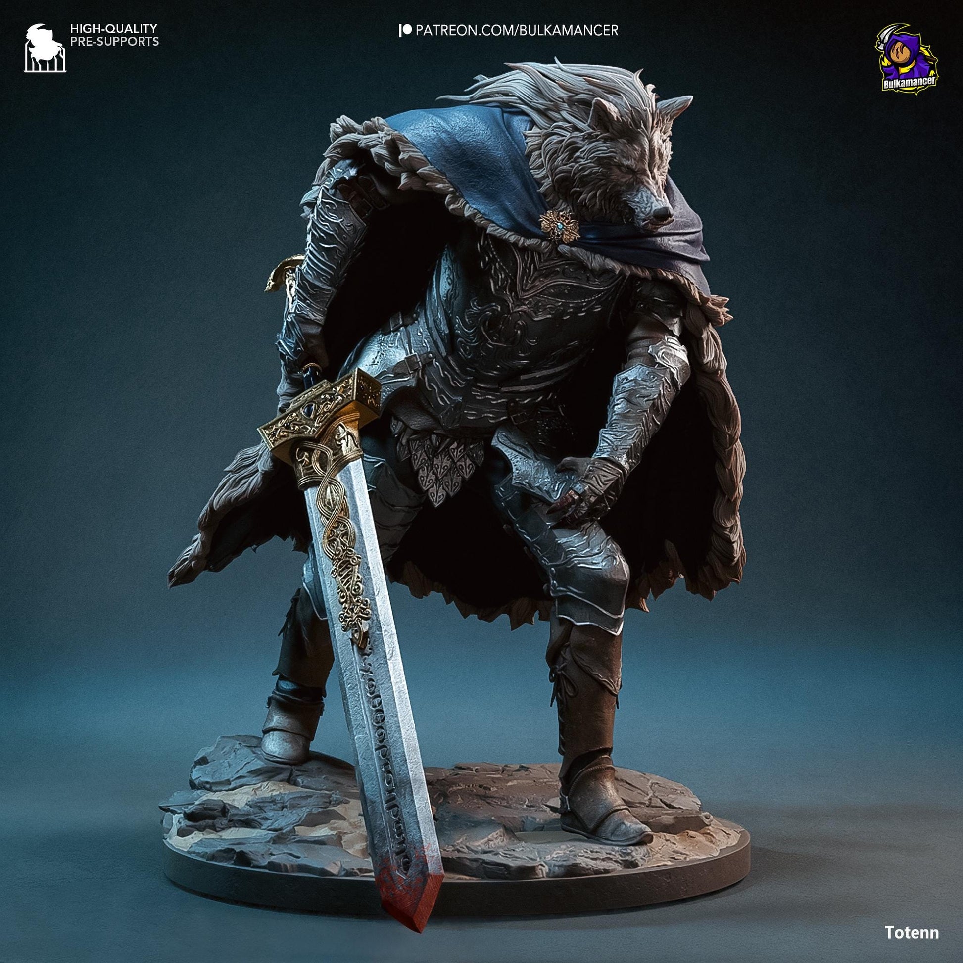 Blaidd the Half Wolf Figure - Elden Ring