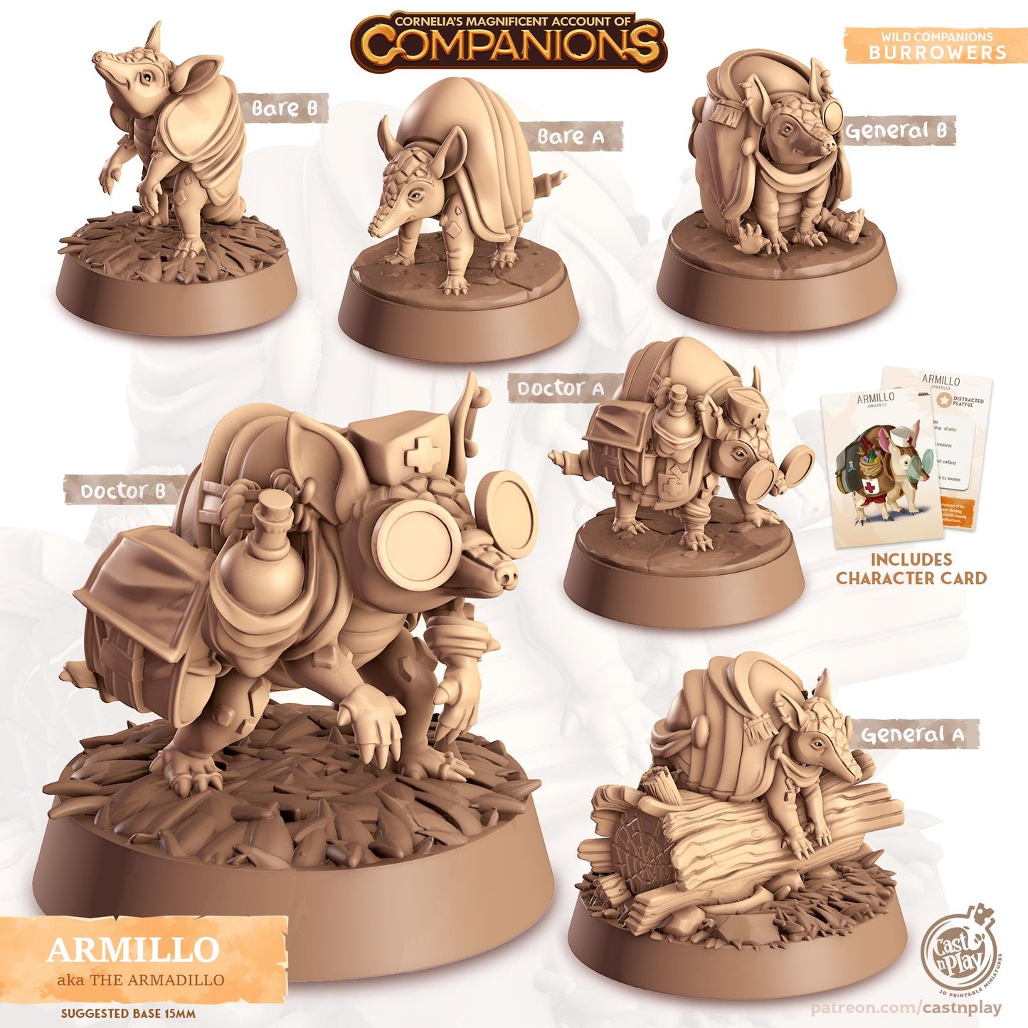 Armadillo Animal Companion Miniature