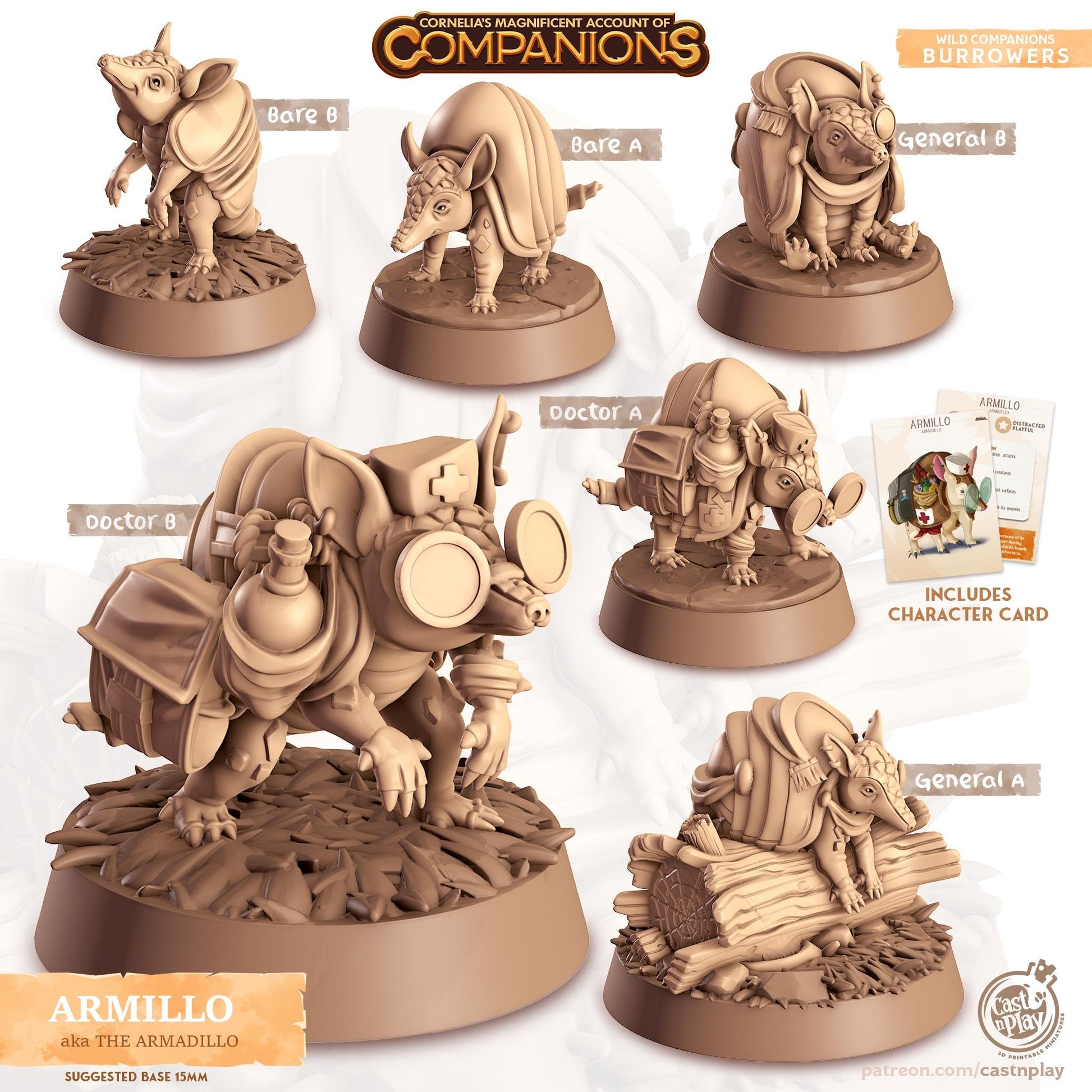 Armadillo Animal Companion Miniature