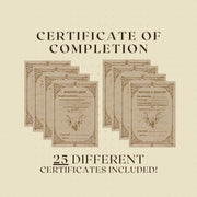 Certificate of Completion - digital download preview
