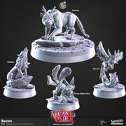 Animal Companion Miniature - resin tabletop miniature front view