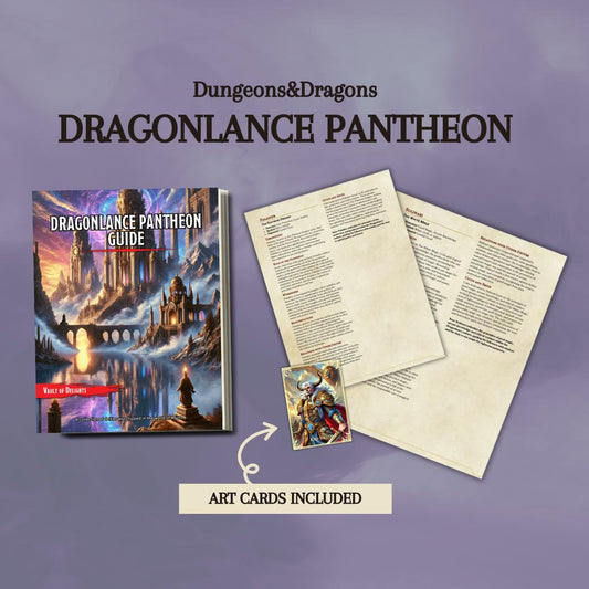 Dragonlance Pantheon Guide and Card