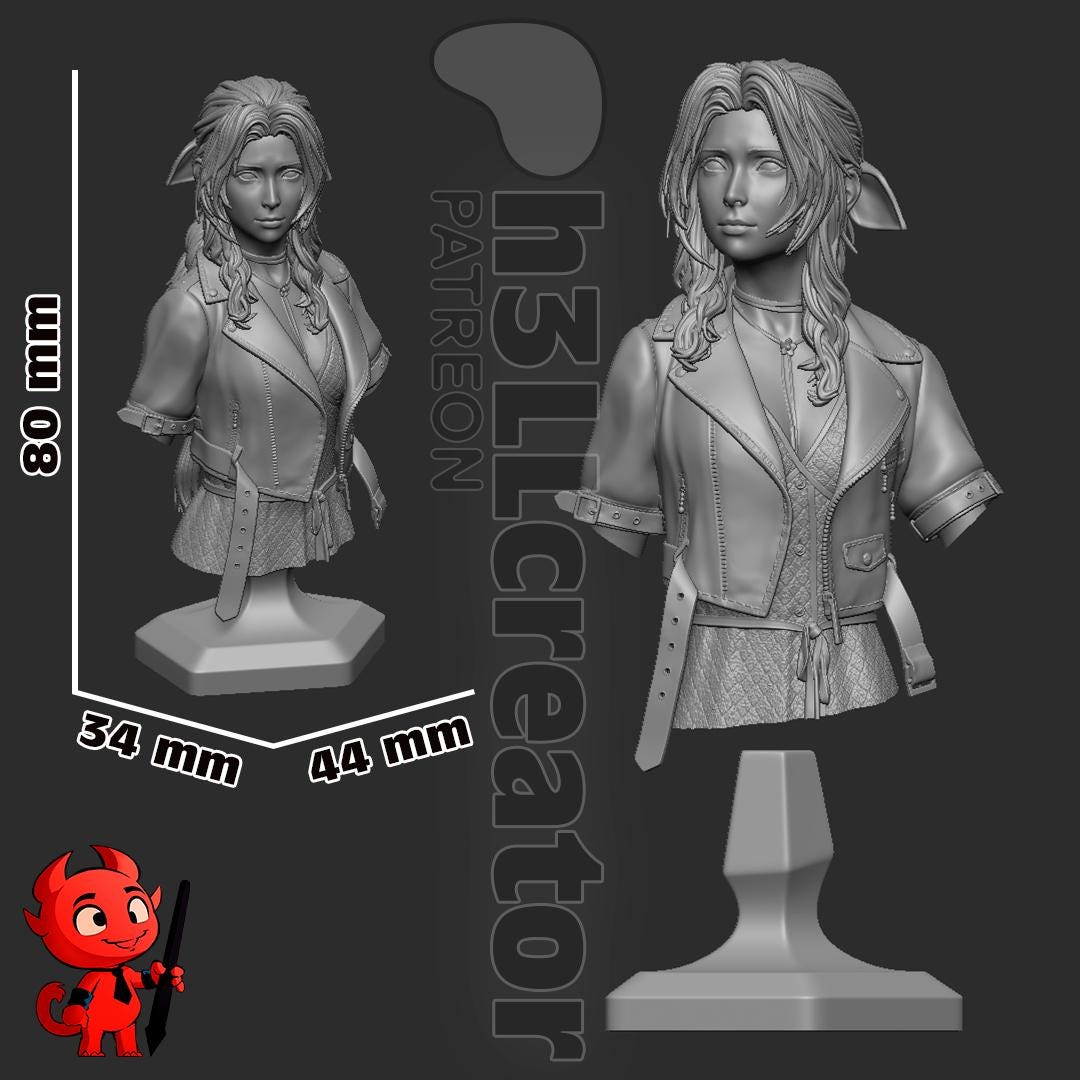 Aerith Bust - Final Fantasy VII - Alternate view 4