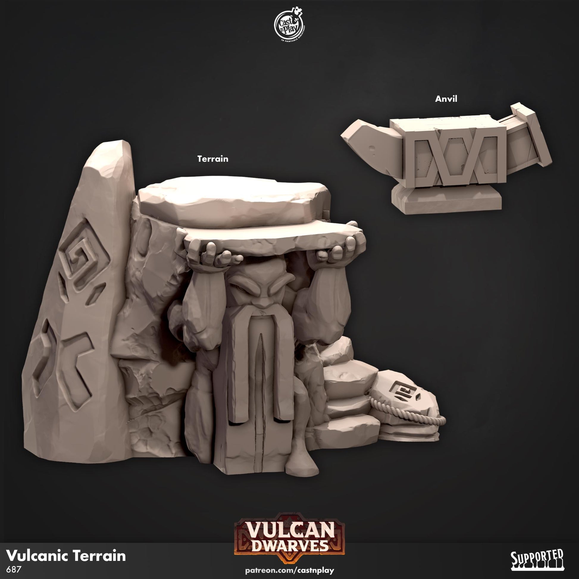 Vulcan Dwarves Dwarf Miniature Terrain