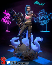 Jinx Figure - Arcane - resin tabletop miniature front view