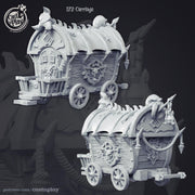 Demon Hunters Carriage Terrain Set - resin tabletop miniature front view