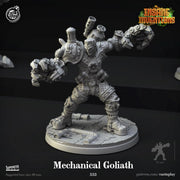 Warforged Fighter Miniature - resin tabletop miniature front view