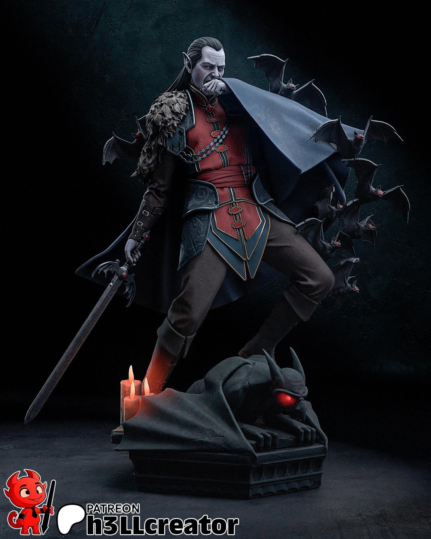 Strahd von Zarovich Curse of Strahd Figure - Alternate view 3