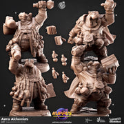 Giff Artificer Miniature - resin tabletop miniature front view