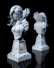 RED Transistor Bust - resin tabletop miniature front view