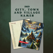 City Town and Village Names Collection Set - digital download preview