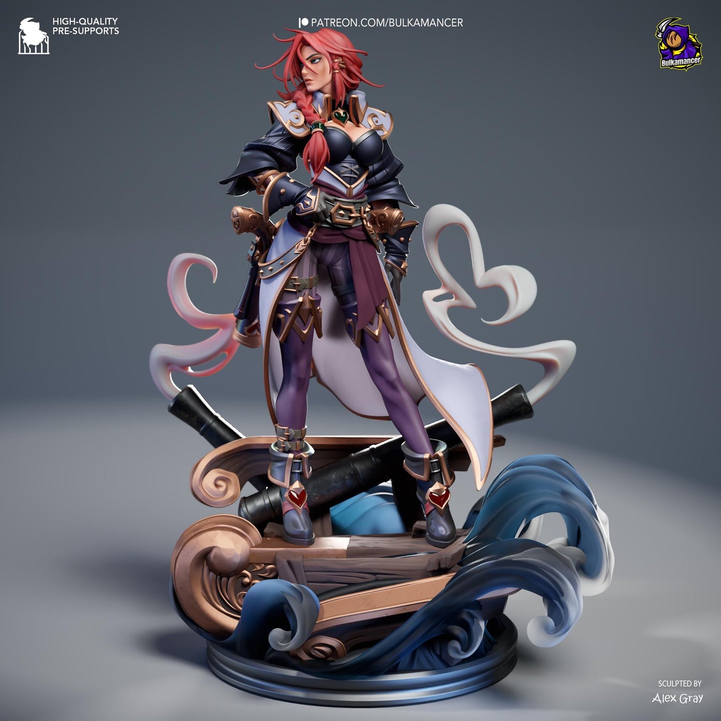 Miss Fortune Resin Miniature Figurine I Game Character I League of Legends Ruined King I Gift for Him Her I Birthday Gift I Anime