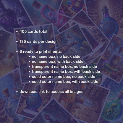 Potions and Elixirs Cards - Alternate view 3