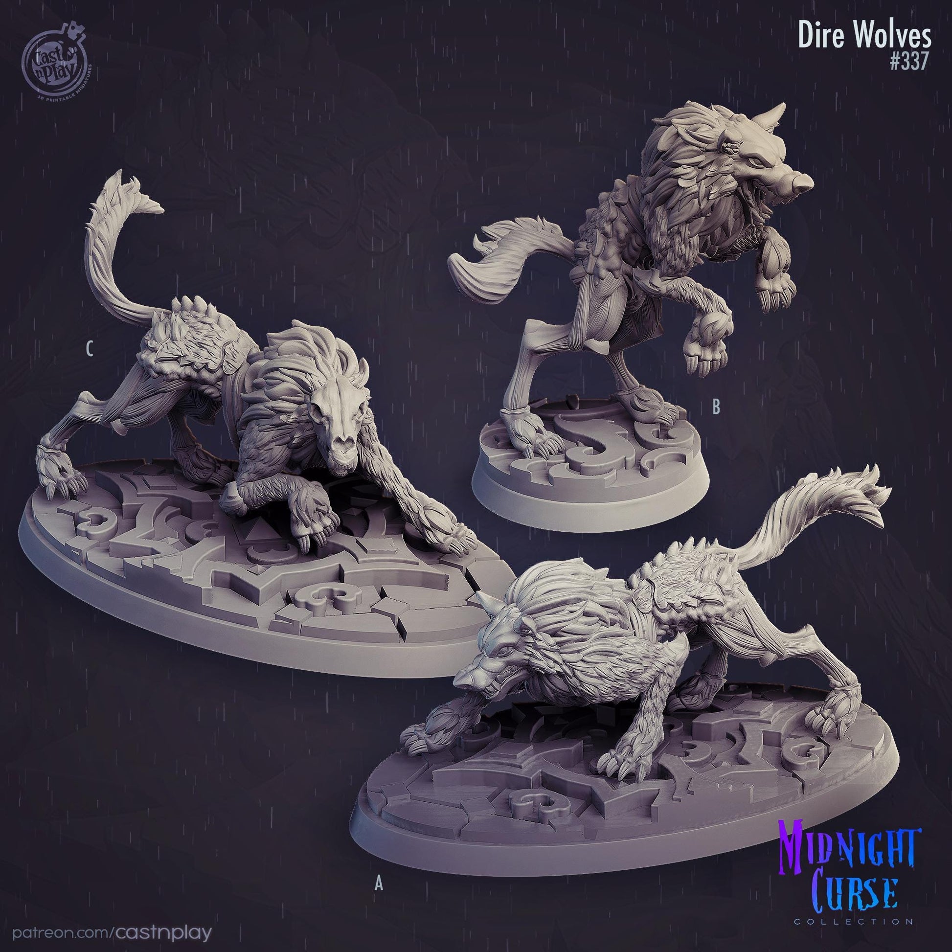 Dire Wolf Miniature