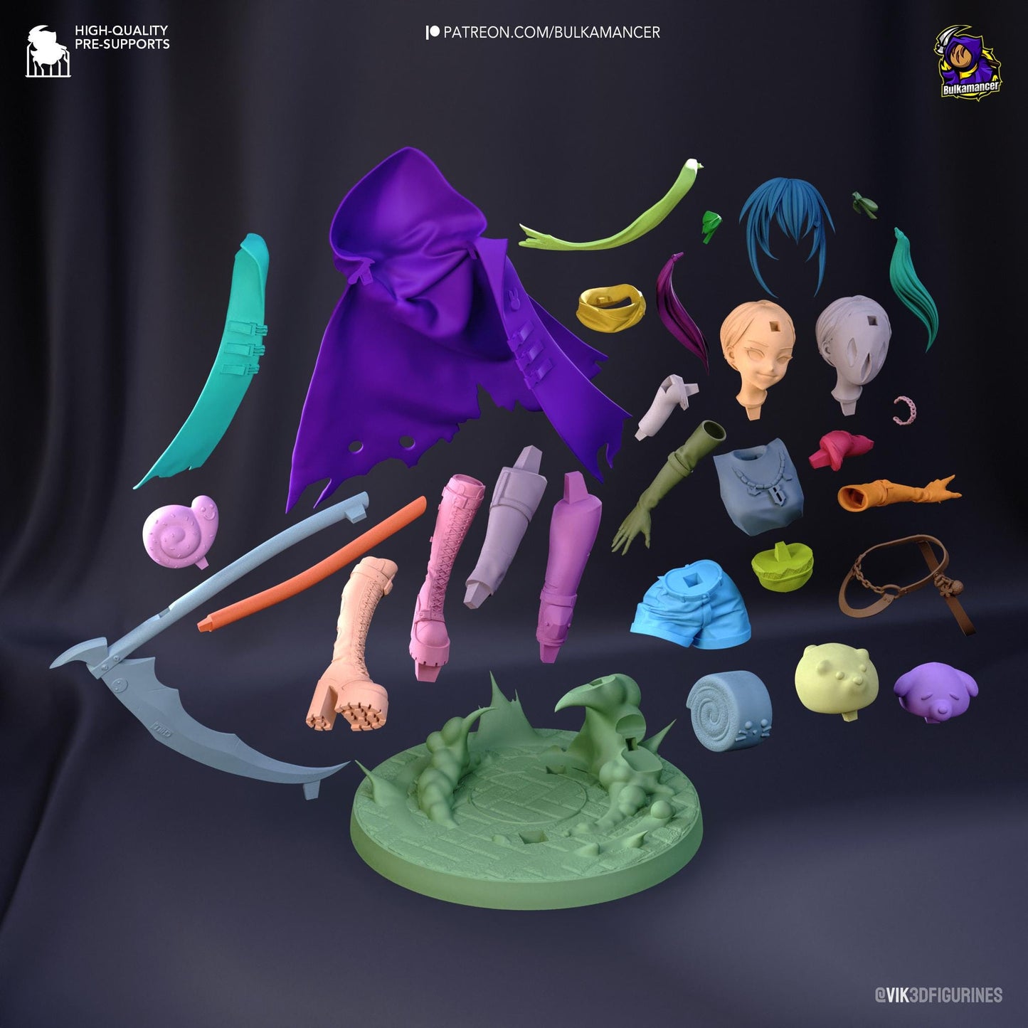 Bulka Crustreaper Resin Miniature Figurine Game Character Unbreadable Gift for Him Her Birthday Gift Anime FAN MADE