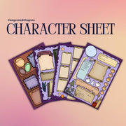 Character Sheet - digital download preview