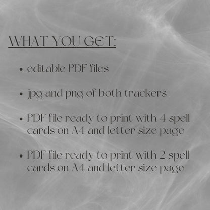 Fillable Spell Cards - Alternate view 3