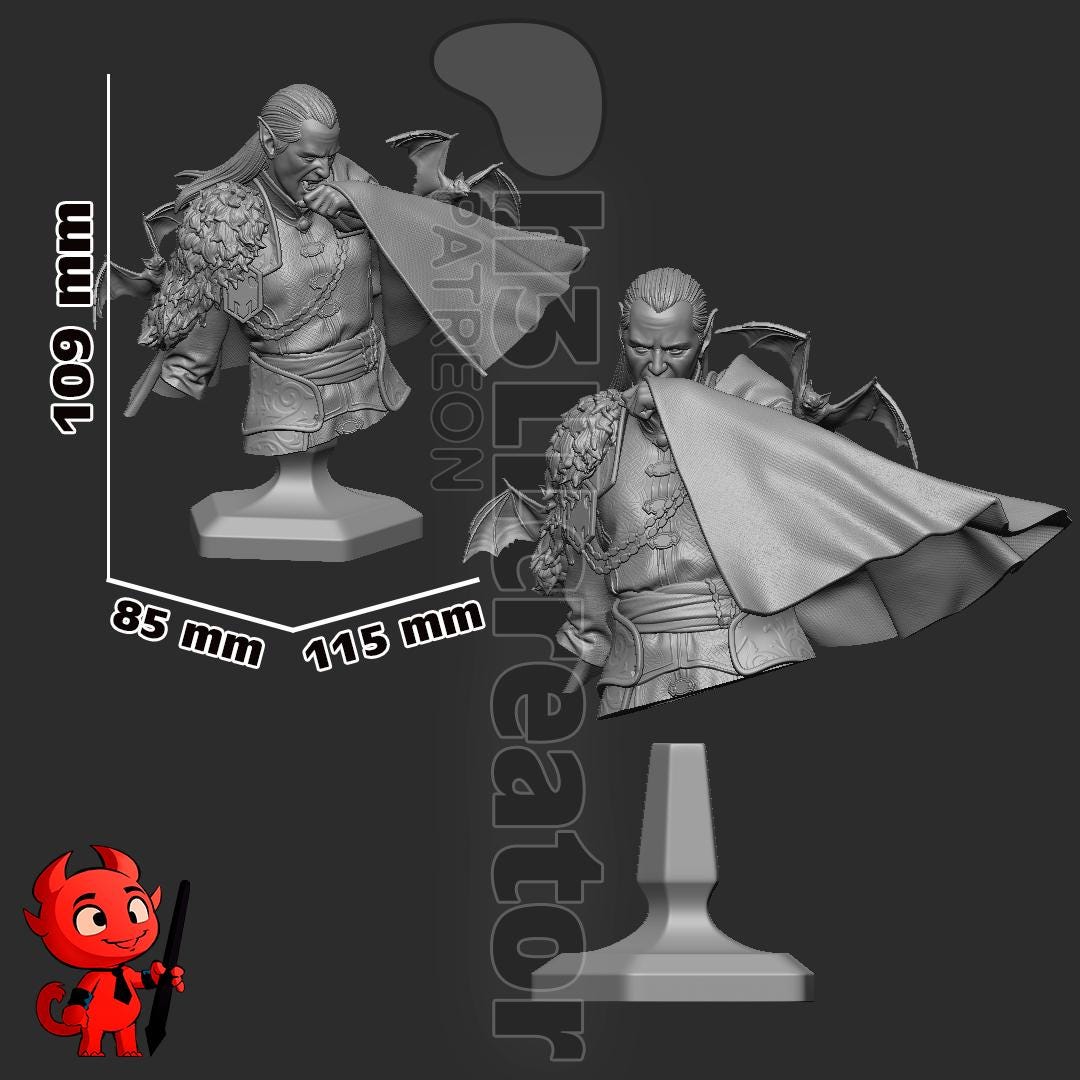 Strahd von Zarovich Curse of Strahd Bust - Alternate view 4