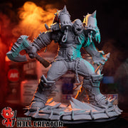 Garrosh Hellscream Figure - World of Warcraft - resin tabletop miniature front view