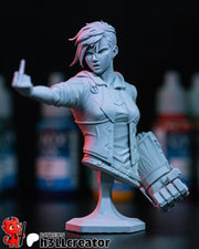 Vi Bust - Arcane - resin tabletop miniature front view