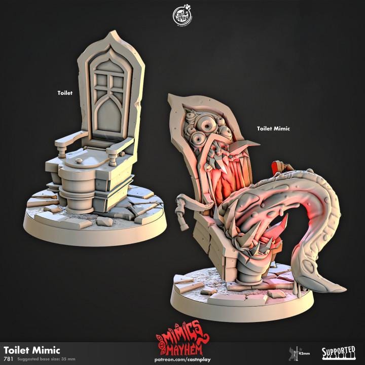 Toilet Mimic Miniature