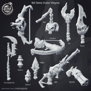 Demon Hunters Collection Weapons Set Terrain - resin tabletop miniature front view