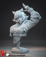 Squirrel Girl Bust - Marvel Rivals - resin tabletop miniature front view