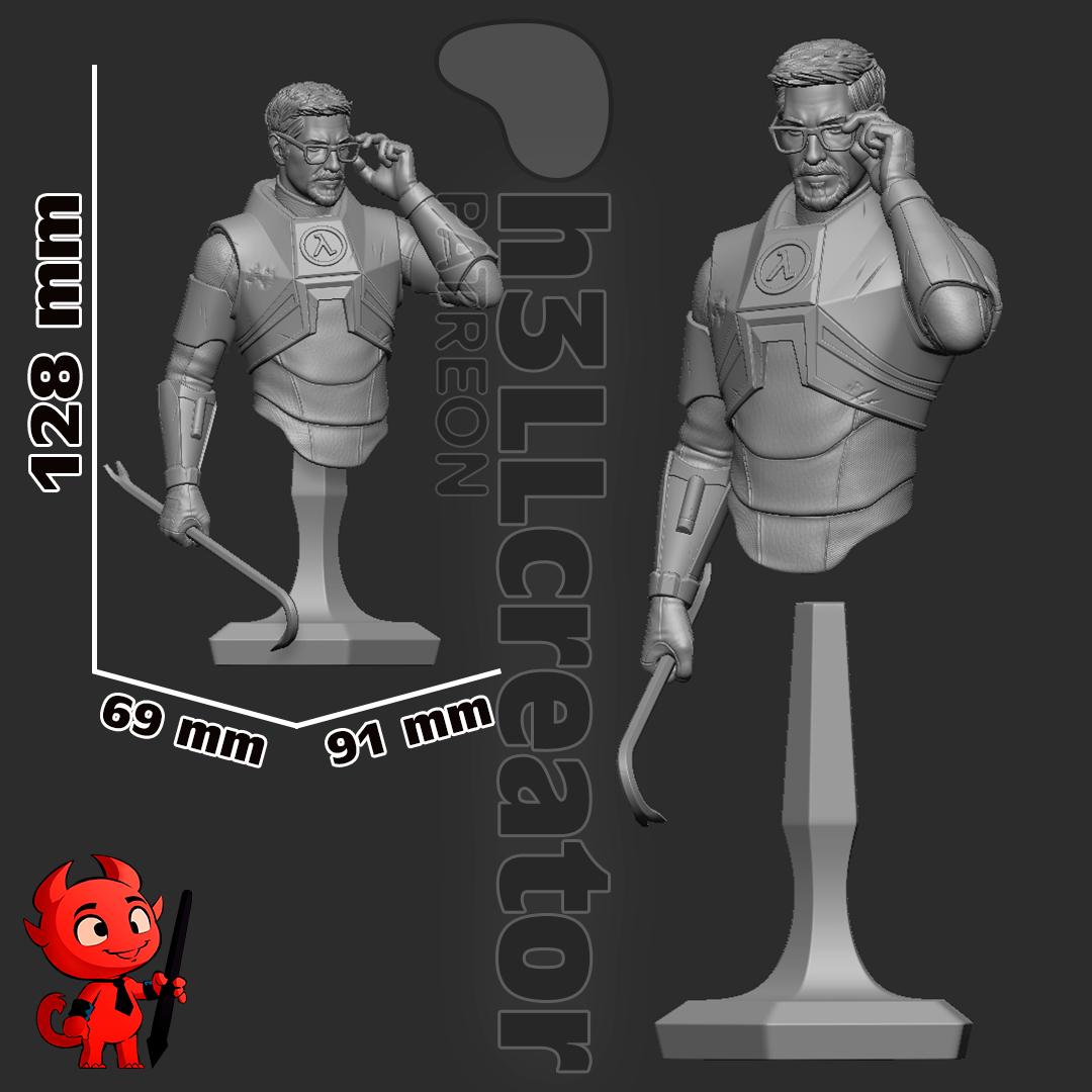 Gordon Freeman Half Life Bust - Alternate view 4