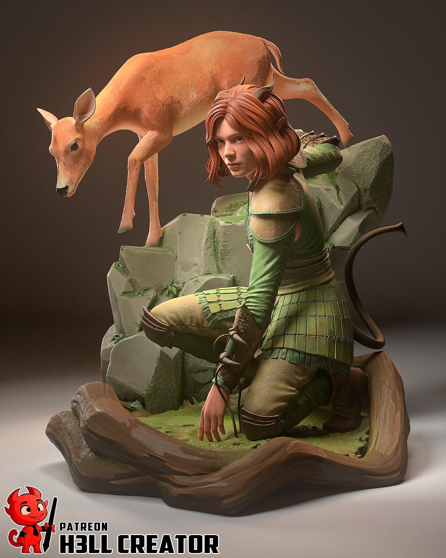 Doric Resin Figurine I Dungeons & Dragons I FAN Made