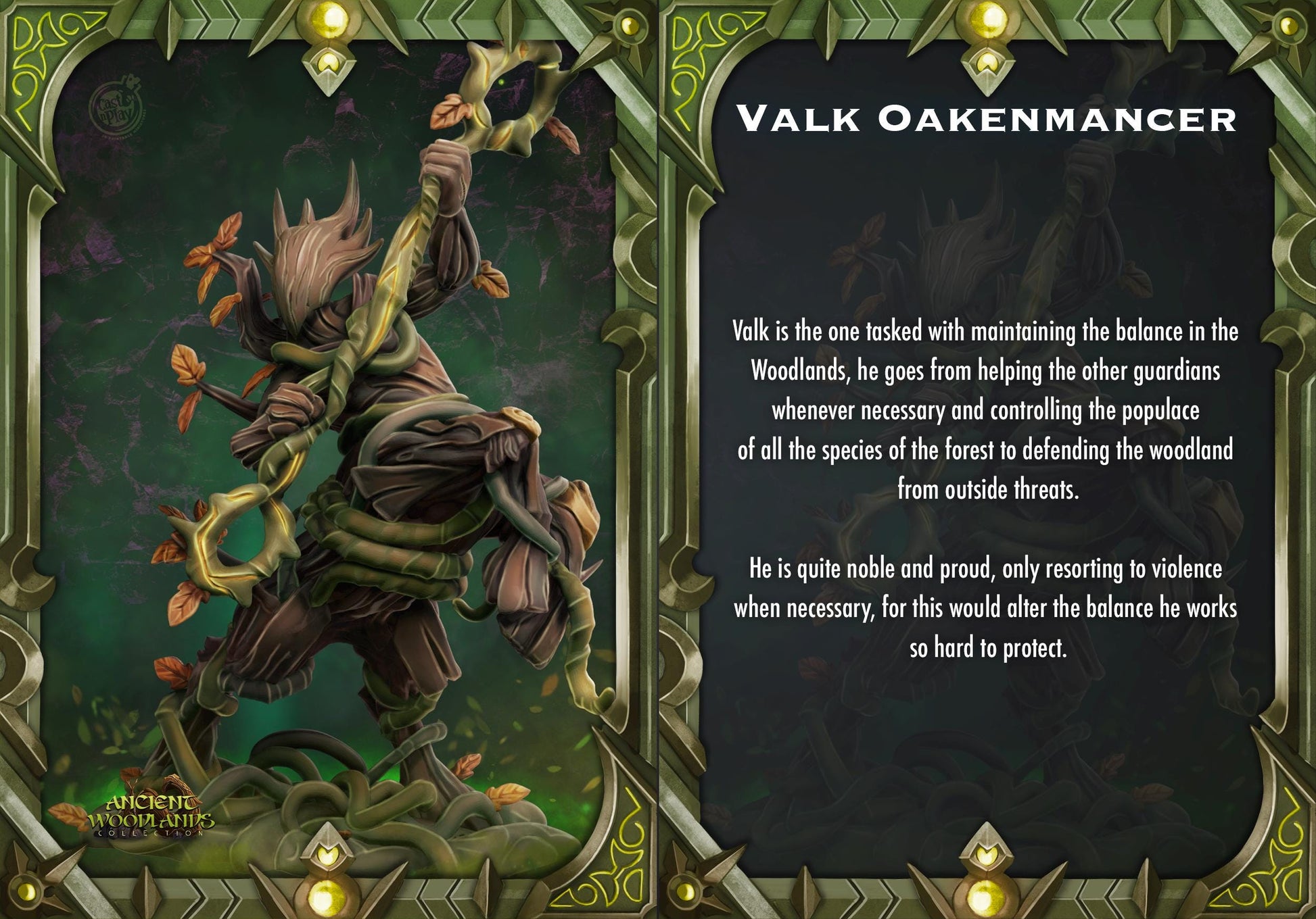 Forest Creature Druid Miniature - Alternate view 3