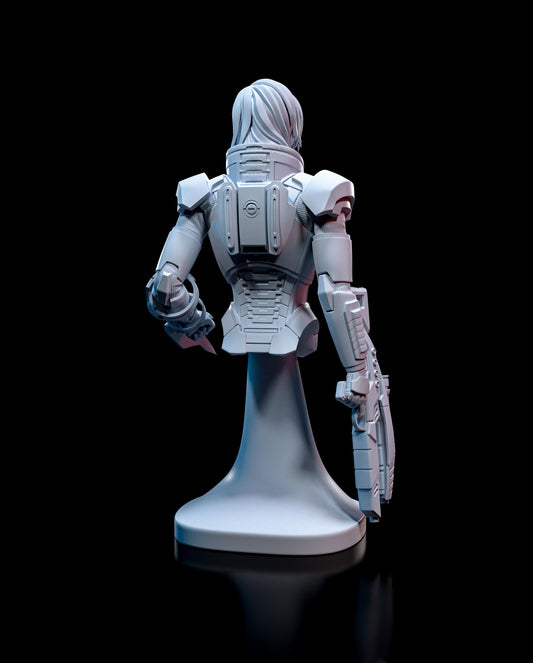 Commander Shepard female Bust - Mass Effect - Alternate view 2