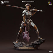 Lae'zel Figure - Baldur's Gate 3 - resin tabletop miniature front view
