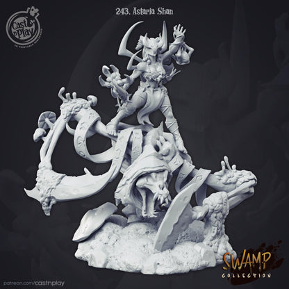 Female Cleric Miniature - Alternate view 2