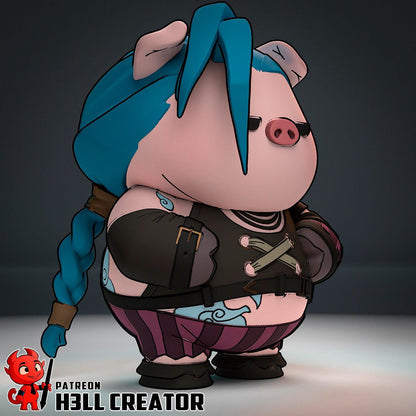 Jinx Powder Chibi Figure - League of Legends - Alternate view 6