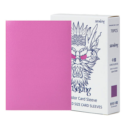 Sanseking White Dragon Tournament Sleeves - Standard Size (70) - Pink - official Sanseking product image