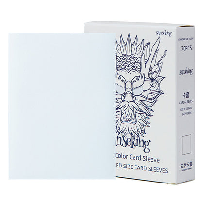 Sanseking White Dragon Tournament Sleeves - Standard Size (70) - White - official Sanseking product image