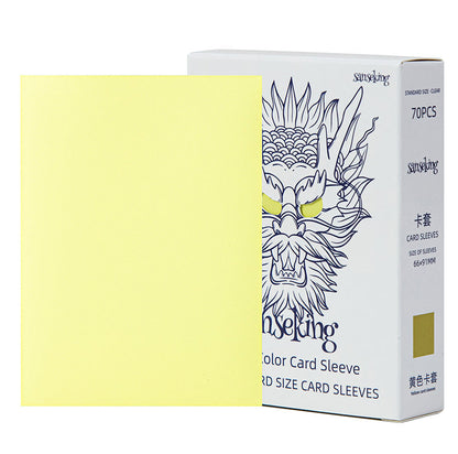 Sanseking White Dragon Tournament Sleeves - Standard Size (70) - Yellow - official Sanseking product image