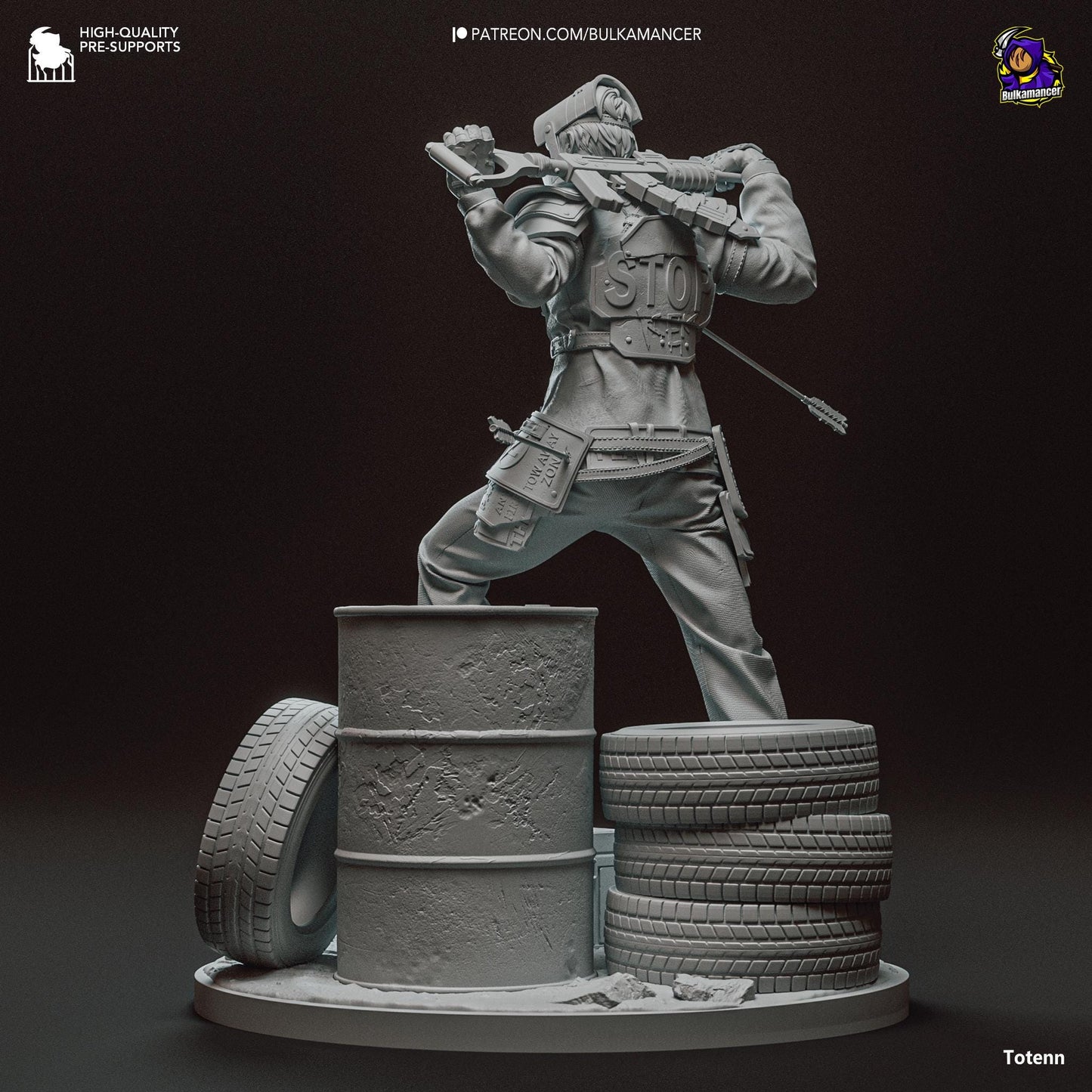 Survivor Rust Figure - Alternate view 4