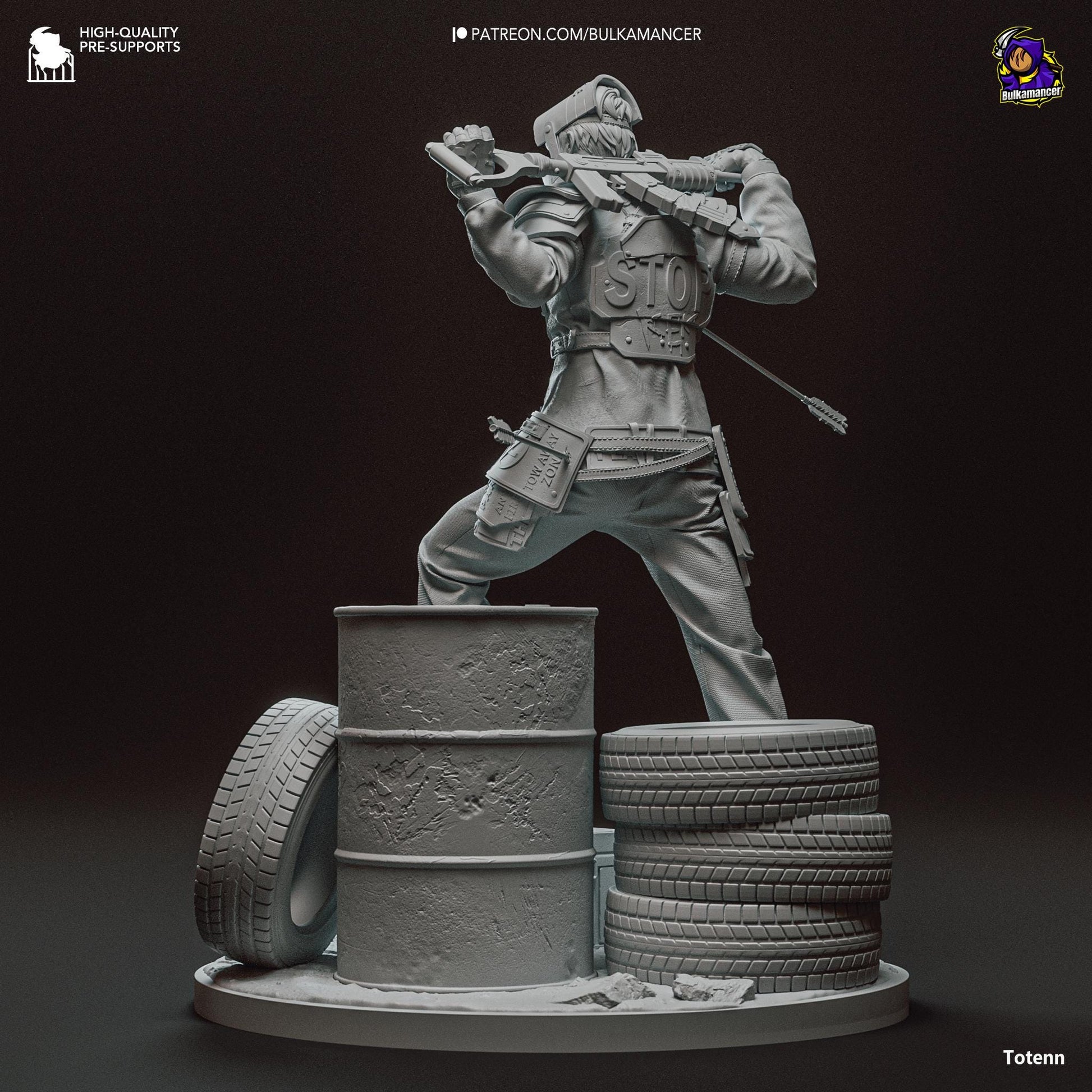 Survivor Rust Figure - Alternate view 4