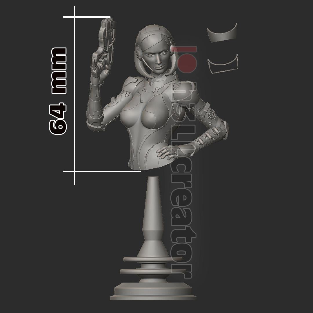 EDI Bust - Mass Effect - Alternate view 3