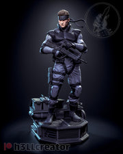 Solid Snake Metal Gear Solid Figure - resin tabletop miniature front view