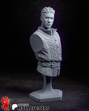 Wyll Bust - Baldur's Gate 3 - resin tabletop miniature front view