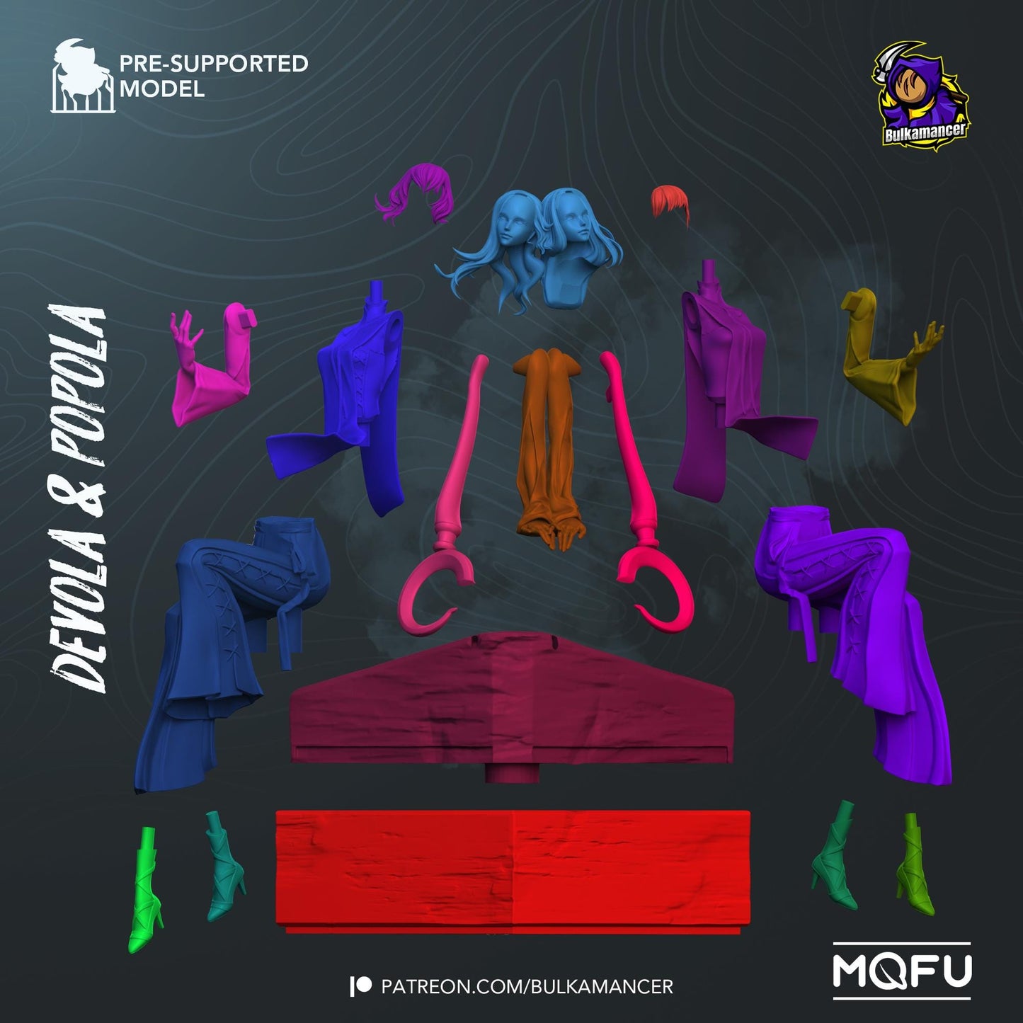 Devola and Popola Resin Figurine | Nier: Replicant | FAN Made