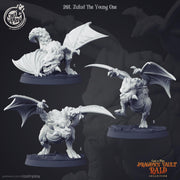 Baby Dragon Miniature - resin tabletop miniature front view