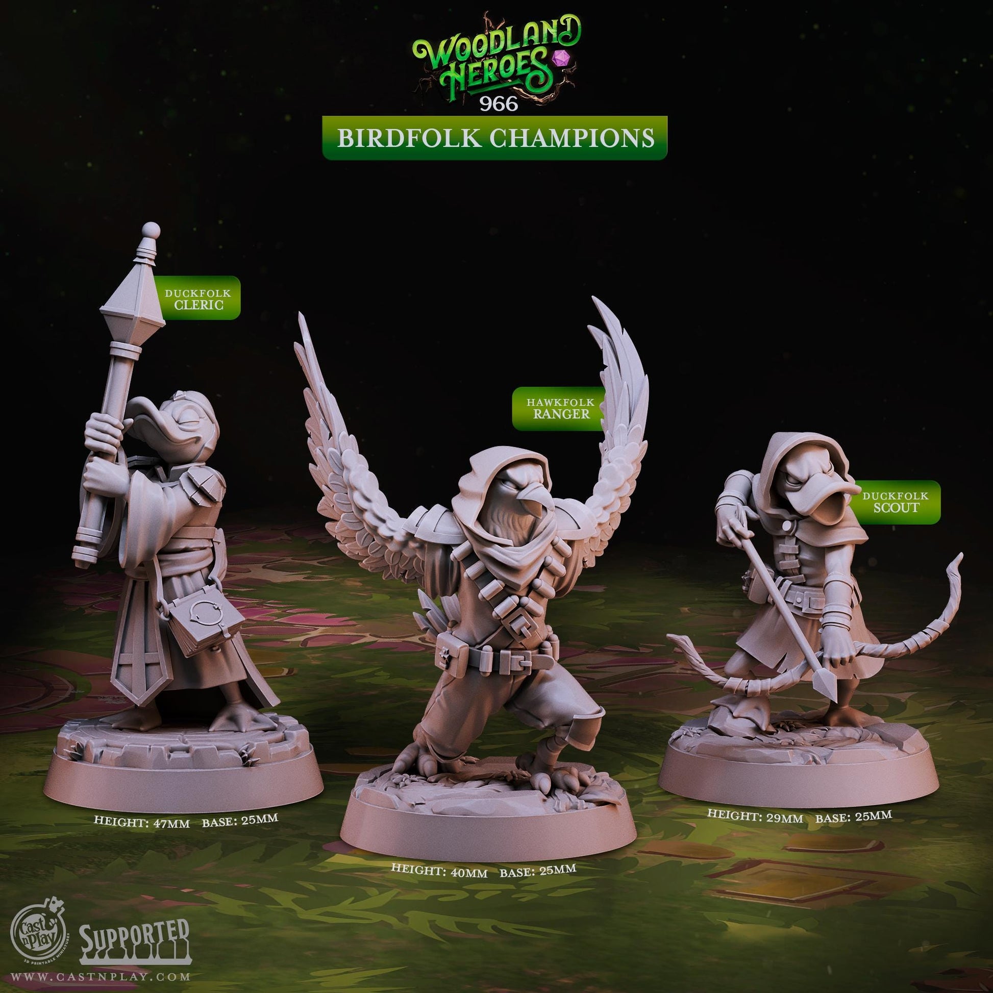 Aarakocra Ranger Miniature - Alternate view 2