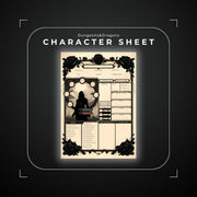 Character Sheet - digital download preview