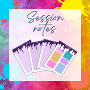 Session Notes - digital download preview