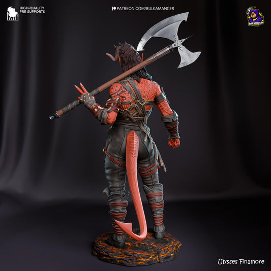 Karlach Resin Miniature Figurine Game Character Baldur's Gate 3 Gift for Him Her Birthday Gift Anime