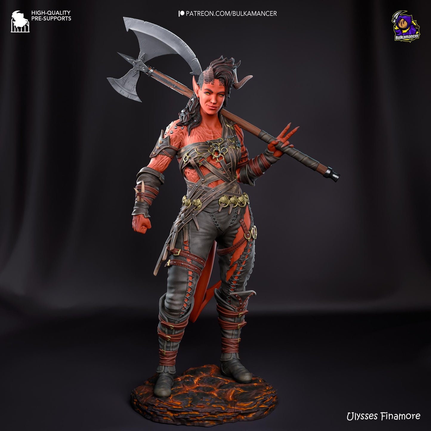 Karlach Resin Miniature Figurine Game Character Baldur's Gate 3 Gift for Him Her Birthday Gift Anime