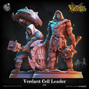 Human Cleric Miniature - resin tabletop miniature front view